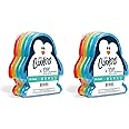 Fit & Fresh Cool Coolers Kids Lunch Box Ice Packs, Slim Ice Packs for Lunch Bags, Lunch Ice Packs Reusable-Multicolored 8 Pack Penguin