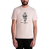 Karl Lagerfeld Mens Short Sleeve Karl Knight Crewneck Graphic Design T-Shirt