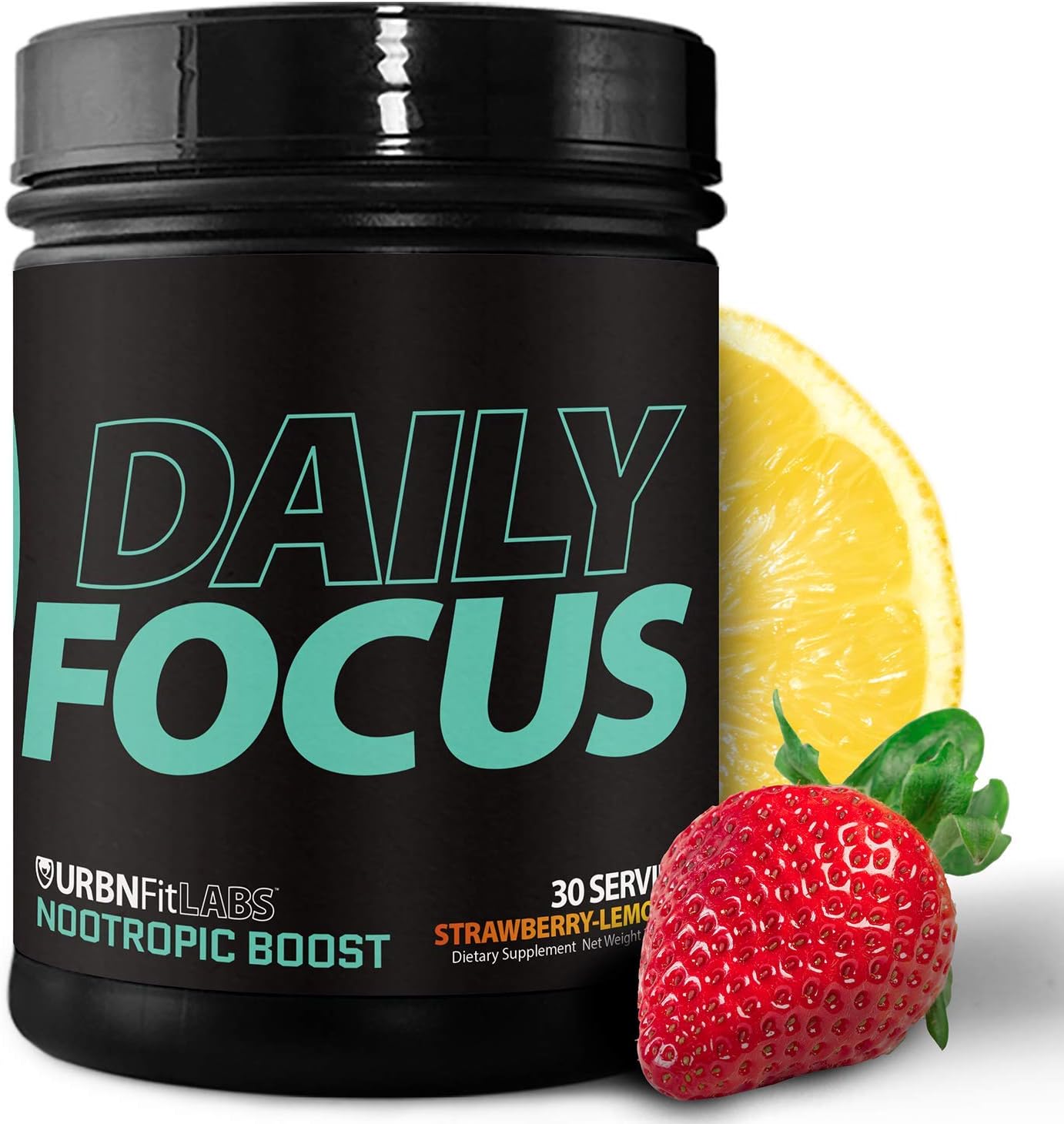 Daily Focus Nootropic Brain and Memory Booster Powder Supplement | Increased Energy, Clarity, Focus and Stamina | Heightened Mental Performance and Smart Brain Function | 30 Servings