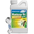 Monterey B.t. Bundled with Measuring Spoon - Caterpillar & Worm Killer Organic Gardening - Apply with Sprayer - 8 oz