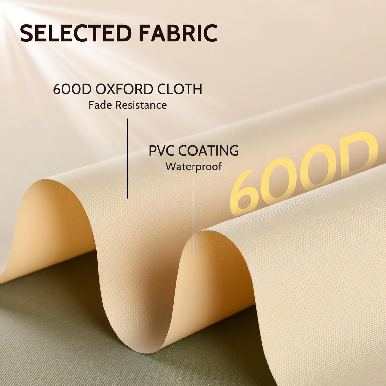 COSFLY Patio Furniture Covers Waterproof, Outdoor 3-Seater Sofa Cover Heavy Duty Fits up to 79W x 38D x 35H inches