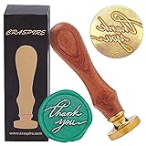 CRASPIRE Wax Seal Stamp Thank You Wedding Vintage