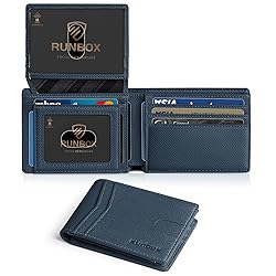 RUNBOX Wallet for Men and Women Slim Rfid Leather 2