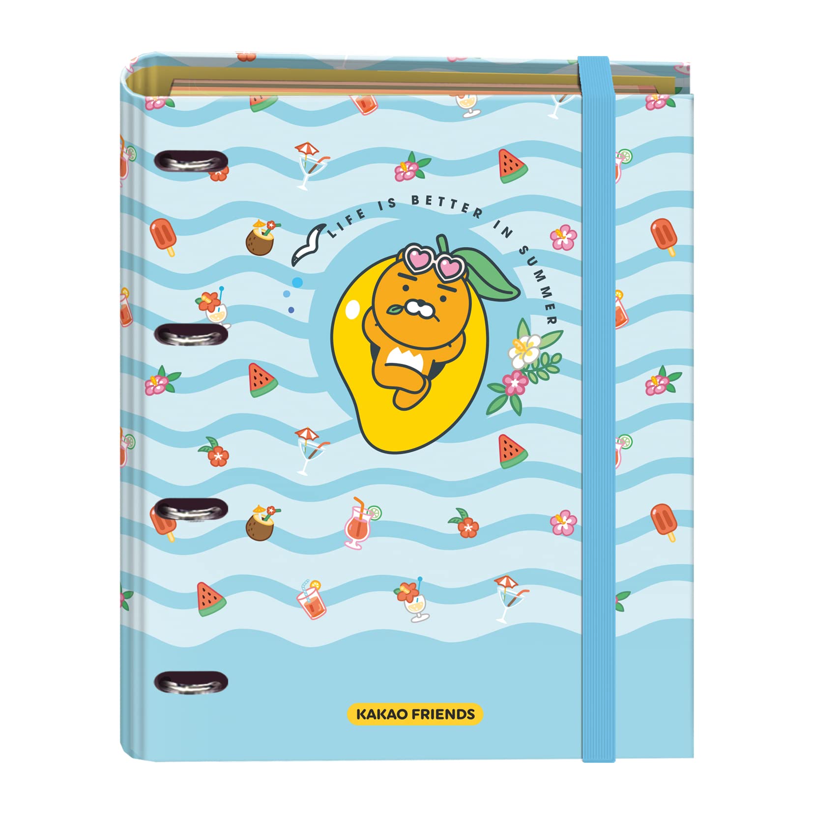 Kakao Friends Summer Holiday Refillable Ring Binder 35 mm