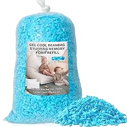 Jecqbor Bean Bag Filler, 5lbs Shredded Memory Foam