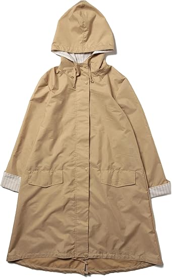 Amazon ビームスライツ Beams Lights ダウンジャケット ベスト フードストライプ レインコート レディース ベージュ One Size レディース 通販
