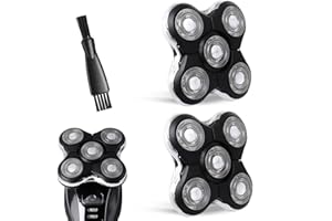 GORLENT 2 Pack Blade Pro Replacement Head Compatible with Remington Balder Pro XR7000, 5 Dual Track Shaver Heads for a Smooth and Close Shave with No-Irritation.