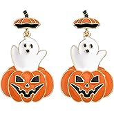 Halloween Dangle Drop Earrings for Women Unique Funny Earrings Halloween Party Costumes Earrings Thanksgiving Day Jewelry Gifts