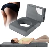 HOMBYS Adjustable Size BBL Pillow After Surgery for Sleeping,High Density Foam Foldable BBL Brazilian Butt Lift Pillow Post Surgery Recovery for Sleeping, BBL Recovery Must Haves,Grey