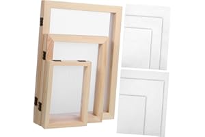 COHEALI 1 Set Wooden Paper Screen A4 Paper Making Screen Mold and Deckle Making Kit Wooden Frame Child