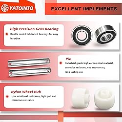 YATOINTO Pallet Jack/Truck Load Wheels Full Set