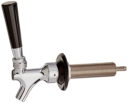Buy Kegco Bf Ebcfblshank4 2 Chrome Beer Faucet And Shank Combo