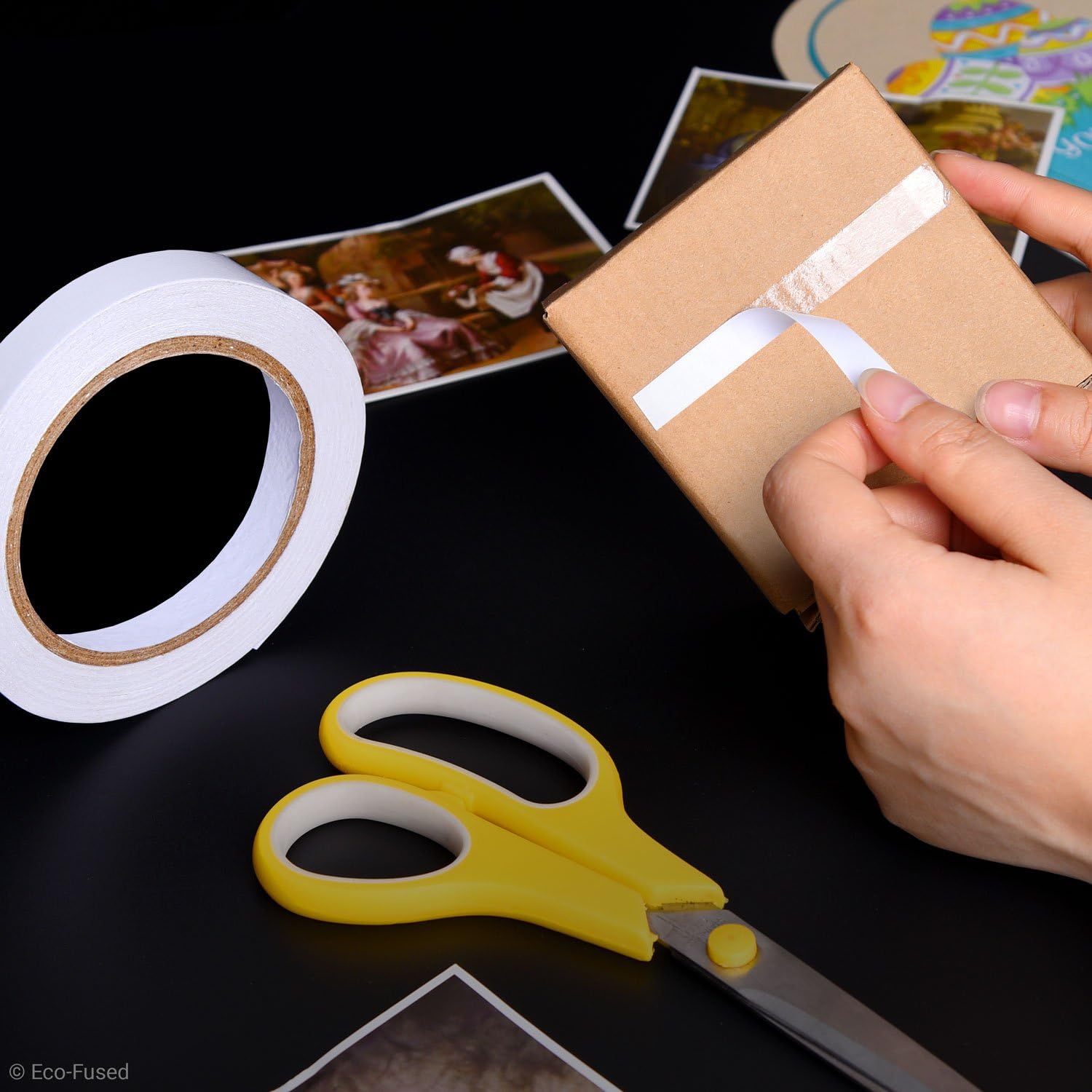 Double Sided Adhesive Tape, Width: 0.4 Inch, Length: 55 Yards, for Arts and Crafts DIY and Office - Image 5