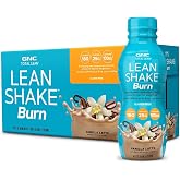 GNC Lean Shake Burn With Caffeine, 25g Protein, Vanilla Latte, Pack of 12 | Clinically Proven to Support Lean Muscle and a Healthy Immune System, Provides Vitamin C and Vitamin D