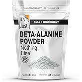 It's Just! - Beta-Alanine Powder, Pre-Workout Supplement, 250g Bulk, Unflavored, 3000mg Per Serving (250g / 83 Servings)