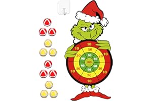 ONIBOGO Large Dart Board for Kids with 12 Sticky Balls, 28 Inch Sport Games Indoor Outdoor Multi-Player Party Game