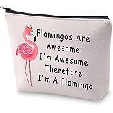 BLUPARK Funny Flamingo Gift for Flamingo Lover Flamingos Are Awesome I'm Awesome Therefore I'm A Flamingo Makeup Bag Animal Lover Gift (I'm A Flamingo)