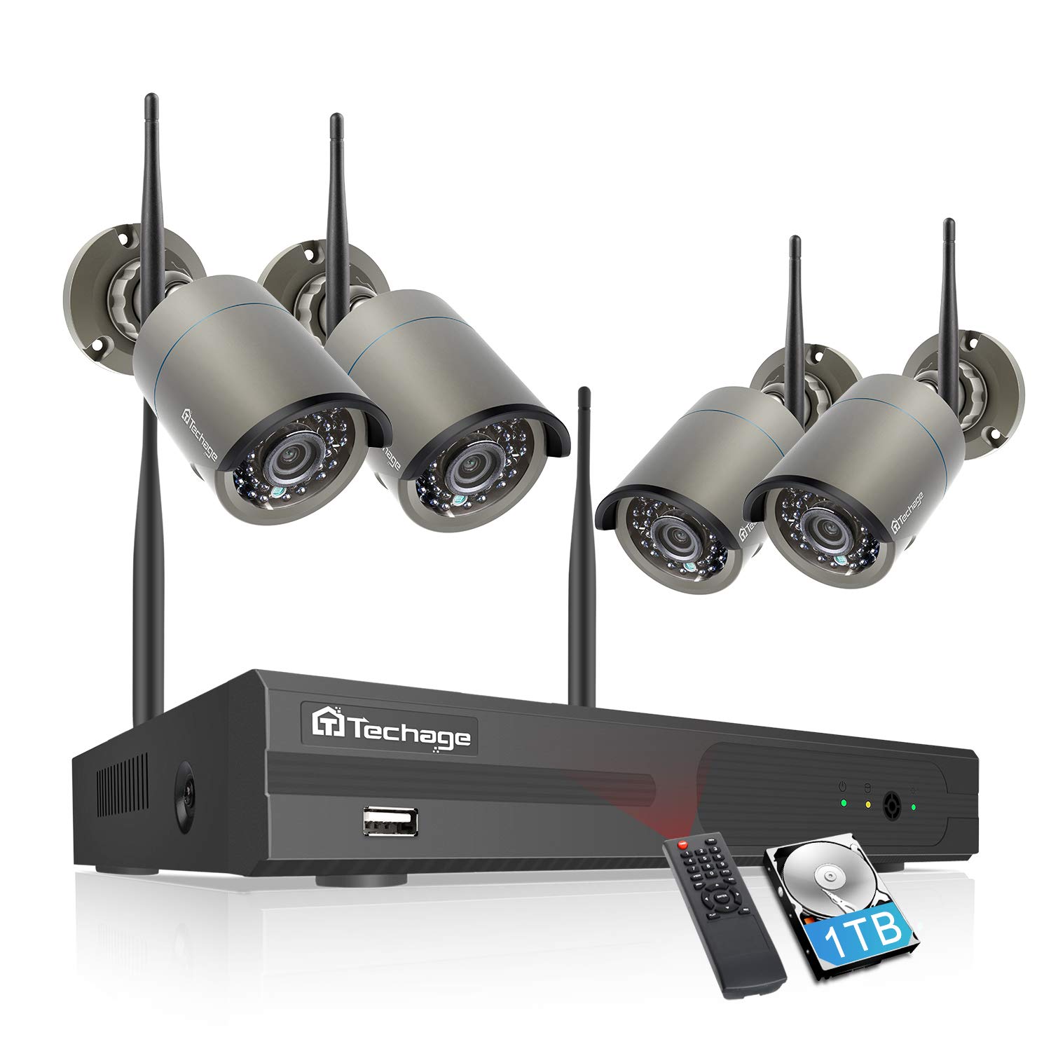 Best Home Wireless Security Camera System 1080P