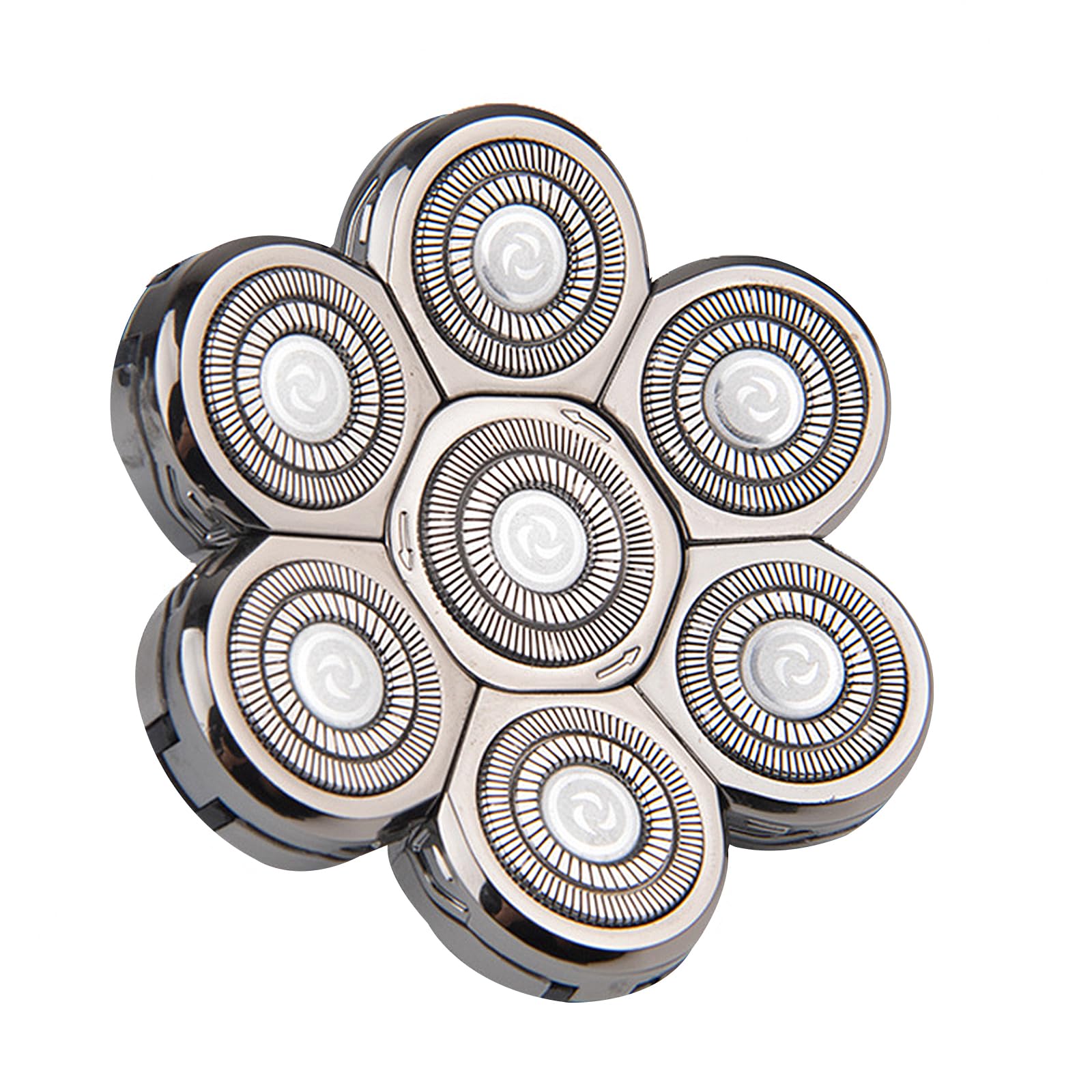 Lvpradior Shaver Replacement Heads, 8D Blade Replacement Heads, Universal Replacement Blade Head Shaver for Men, Electric Razor Shaver Head Replacement for Head and Face (7 Head)