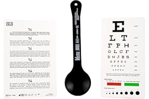 KSIPL Snellen & Rosenbaum Pocket Eye Chart with Occluder 3 Piece Set