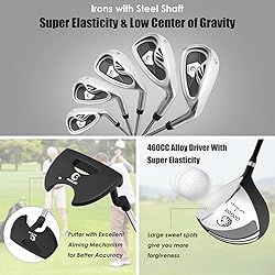 Tangkula 9/10 Pieces Men's Complete Golf Clubs Set