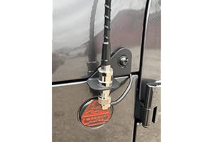 FYWZ JL Radio Antenna Mount for Jeep, Gladiator Antenna Holder-Radio Antenna Mount-Driver Side CB Antenna Mount-Compatible with Jeep Wrangler JL JLU & JT 2018; 2019; 2020; 2021; 2022;2023; 2024