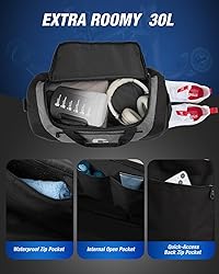 Gonex Gym Duffel Bag with Shoe Compartment Wet