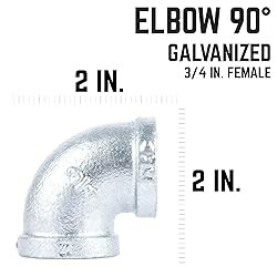PIPE DÉCOR 3/4 in. Authentic Galvanized Malleable