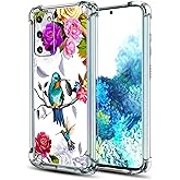 Beaucov Galaxy S20 FE 5G Case, Hummingbird in Flowers Bird Drop Protection Shockproof Case TPU Full Body Protective Scratch-Resistant Cover for Samsung Galaxy S20 FE 5G