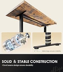OffiGo Electric Standing Desk with 3-Piece