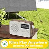 LEMEGA PR2 Max DAB/DAB+ Radio with Bluetooth Walnut view 2