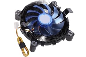 E86 Utral Thin 28mm PWM Fan Cooler 1U Server HTPC PC Cooling Fan Low Noise CPU Radiators for LGA775/155/1156/AM4 Small Form F