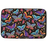 Monarque RFID Secure Armored Wallet, Laurel Burch Collection (Butterflies)