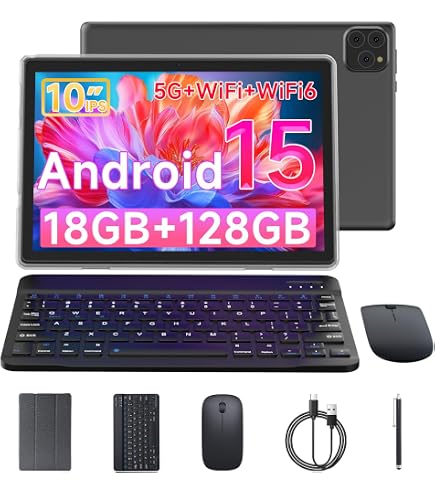 Amazon.com : Tablet Android 16 10 Inch 12GB RAM+64GB ROM/ 1TB