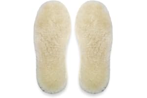 Happystep Genuine Sheepskin Insoles - Premium Lambswool and Sheepskin Top Layer, Felt Bottom for Ultimate Warmth, Comfort and