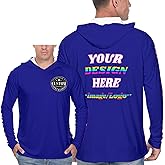 Custom Sun Protection Hoodies for MenWomen Customized Long Sleeve TShirt Design Your Own Personalized Lightweight Hoodie