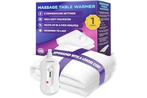 LIVACLEAN Massage Table Warmer Heating Pad Blanket w/ 3 Temperature Settings - (70.8” x 29.5”) Electric Heated Blanket, Spa Beauty Massage Therapy