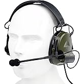 GLECTICAL Tactical Headset with mic,Airsoft headset Radio communication Without Noise Cancellation Function