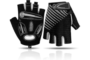 BIKINGMOREOK Bike Cycling Gloves for Men Women,Non-Slip Breathable 5MM Gel Pads DH Mountain Road Bicycle Gloves for MTB Biking Cycling,Workout Sports