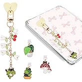 TAKEALOOKO Halloween Dust Plug Charm Chains for Kindle - Gothic Type C Dustplug & Chain Bracelet Strap Decorating Accessories