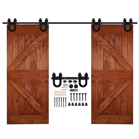 Ccjh 9ft 274 5cm Retro Steel Sliding Barn Wood Door Hardware