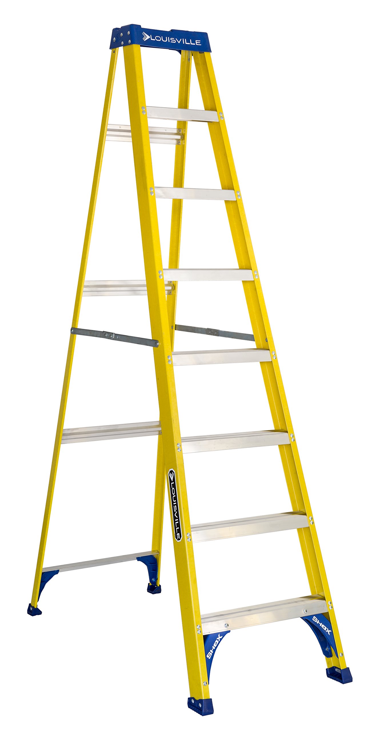 Photo 1 of Louisville Ladder 8-Foot Fiberglass Step Ladder, 250-Pound Load Capacity, Type I, FS2008