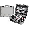 NANUK 920 Pro Photo Kit – Waterproof Travel Camera Hard Case with Padded Dividers & Lid Organizer, 16.7” x 13.4” x 6.8”, Dustproof & Impact-Resistant, Airline Carry-On Approved – Silver