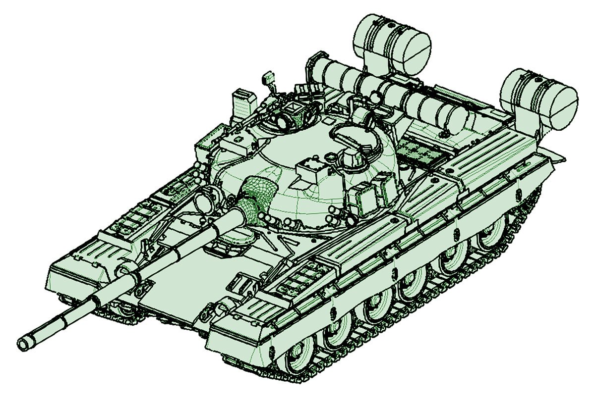 Trumpeter 1: 72 - Russian T-80B Main Battle Tank