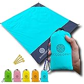 ECCOSOPHY 60x55" Blue Waterproof Compact Pocket Beach Blanket