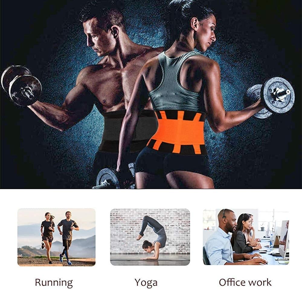 Waist Trainer Belt for Women & Man - Waist Cincher Trimmer Weight Loss Ab Belt - Slimming Body Shaper Belt: Clothing