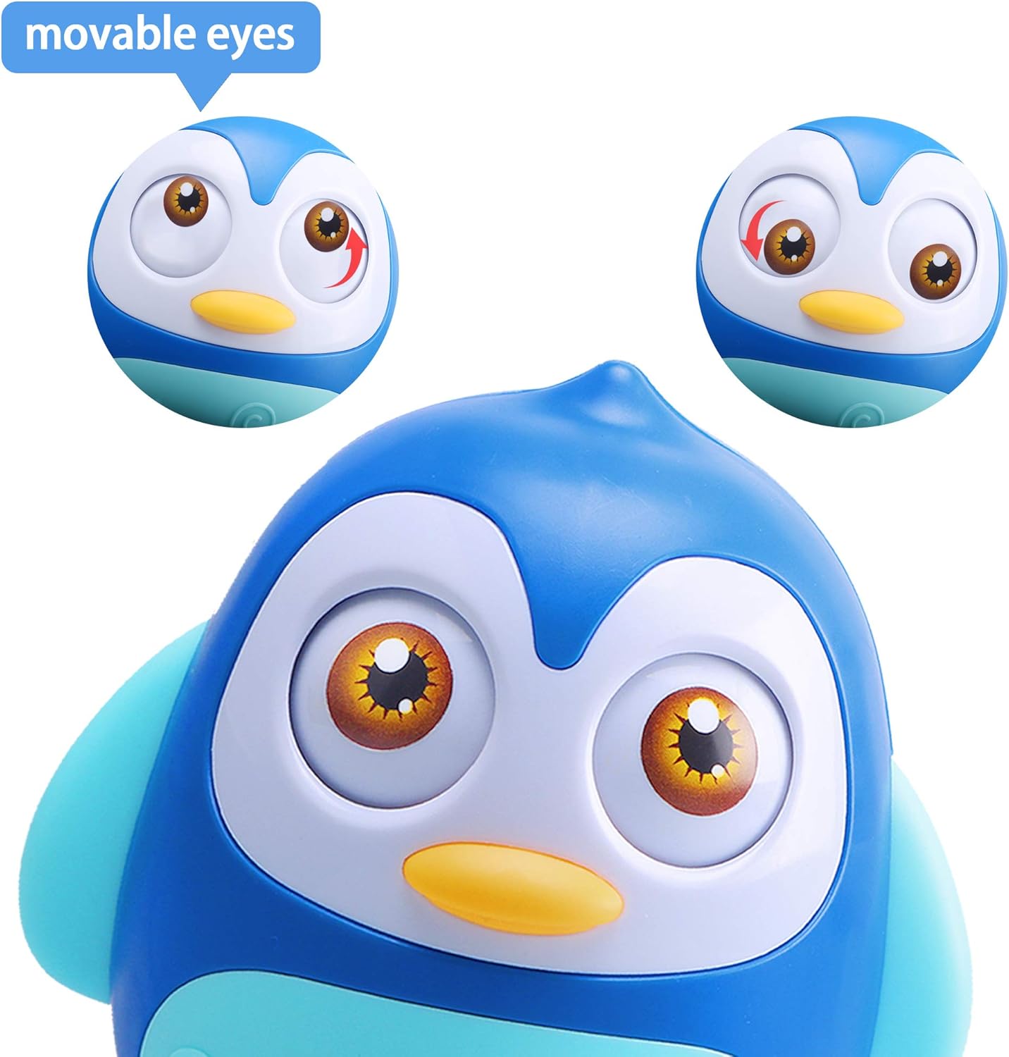 Alyoen Roly Poly Baby Toys 6 to 12 Months, Music Penguin Wobbler/Tumbler Toys for Infant Boys Girls: Toys & Games