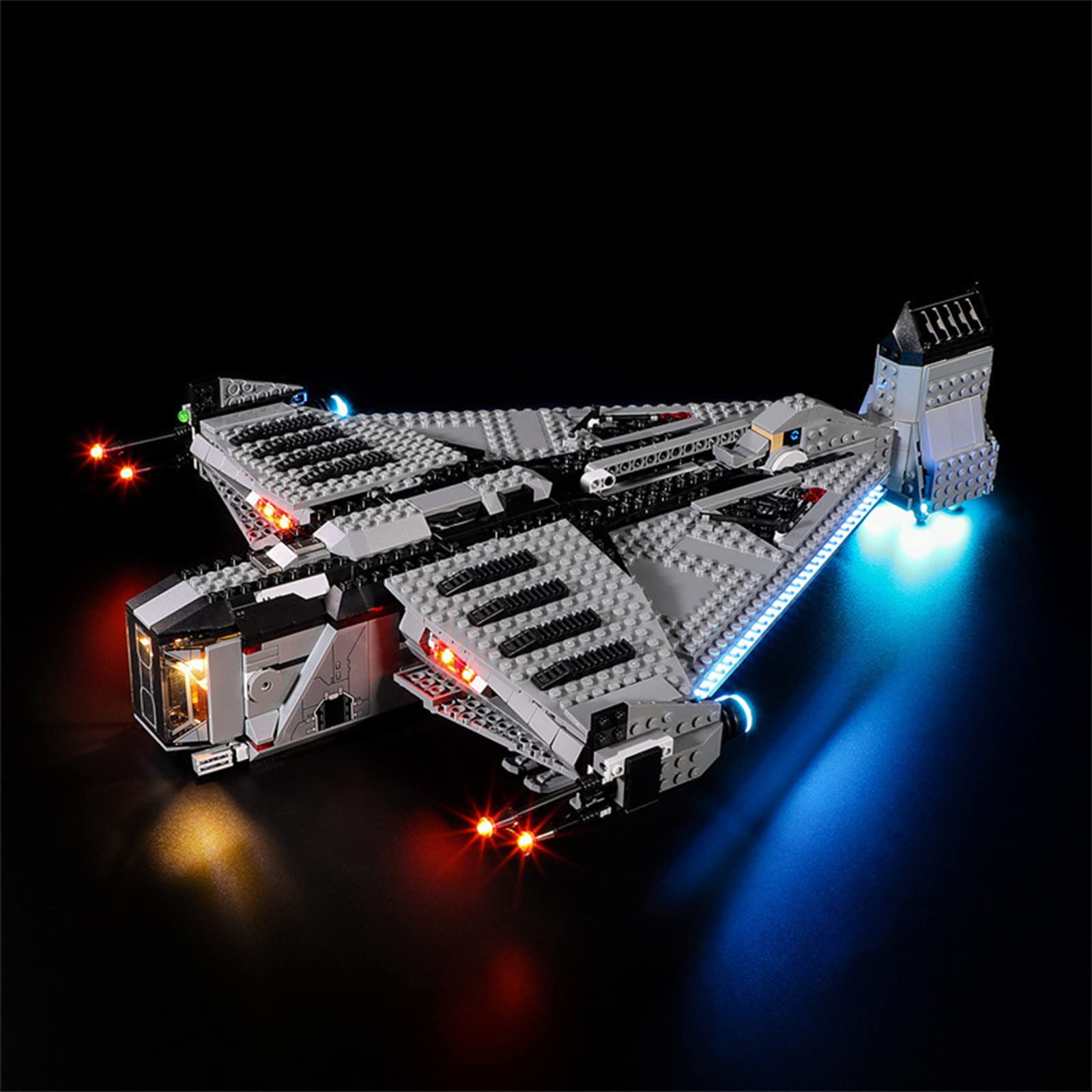 GEAMENT LED Light Kit Compatible with LEGO The Justifier - Lighting Set for Star Wars 75323 Building Model (Lego Set Not Included)