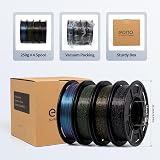 Eono Glitter PLA Filament 1.75mm 4×250g Multicolor Bundle view 6