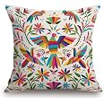 Sistwon Vintage Flower Throw Pillow Covers Peony Rose Home...
